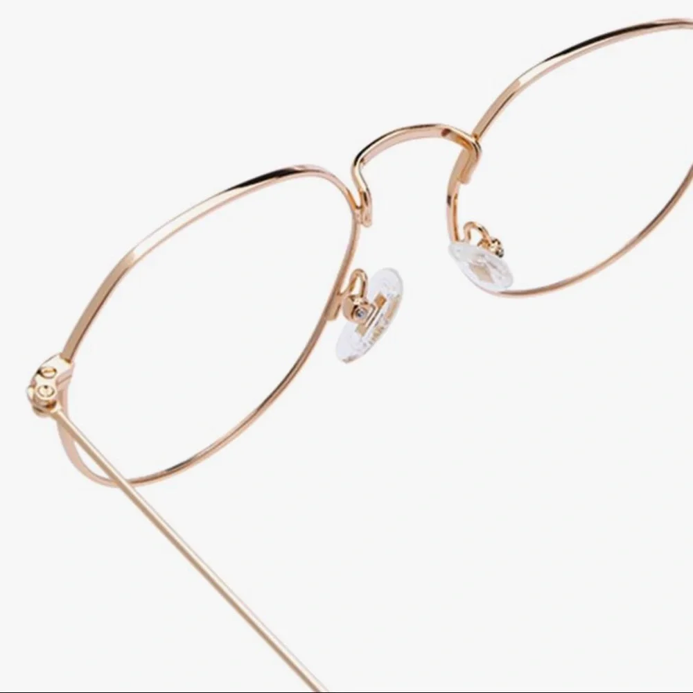DIFF James Blue Light Glasses Gold or Rose Gold Frame Blue Light Blocking Lens
